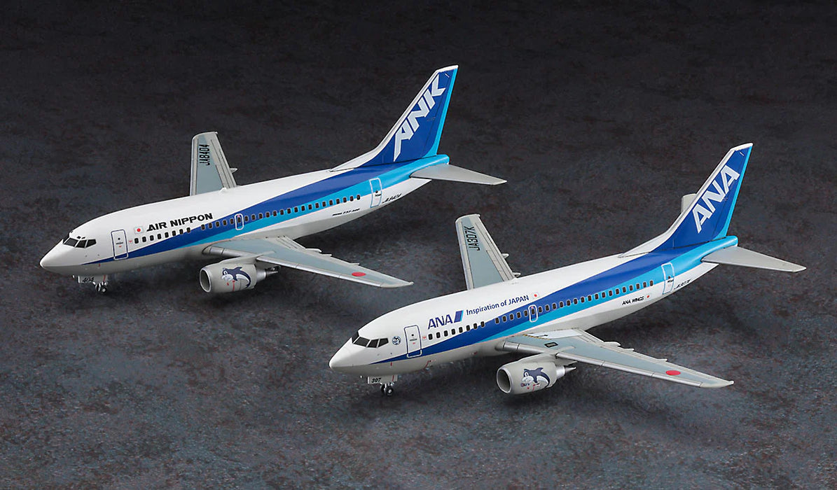 Hasegawa 10839 1/200 ANA Boeing 737-500 "Super Dolphin 1995/2020" (2 kits) Model Kit