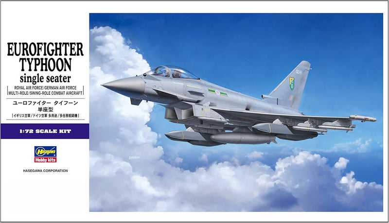 Hasegawa 1570 1/72 Eurofighter Typhoon Single Seater Model Aircraft Kit