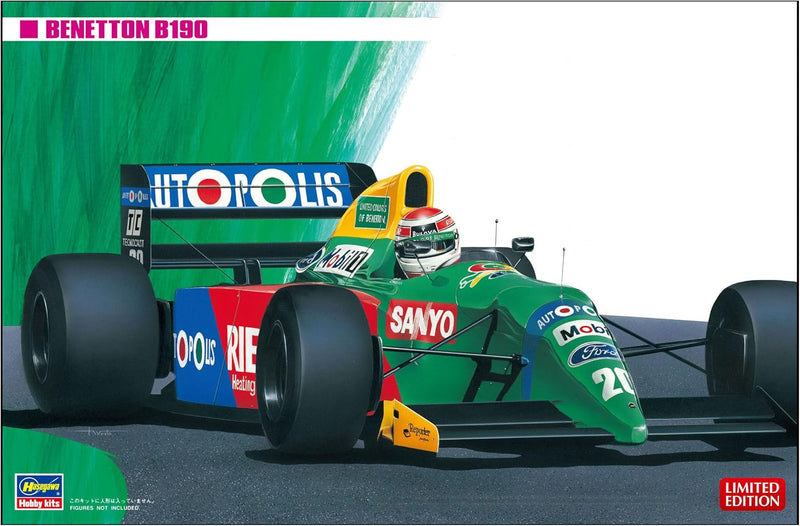 Hasegawa 20340 1/24 Benetton B190 Formula 1 Race Car Plastic Model Kit