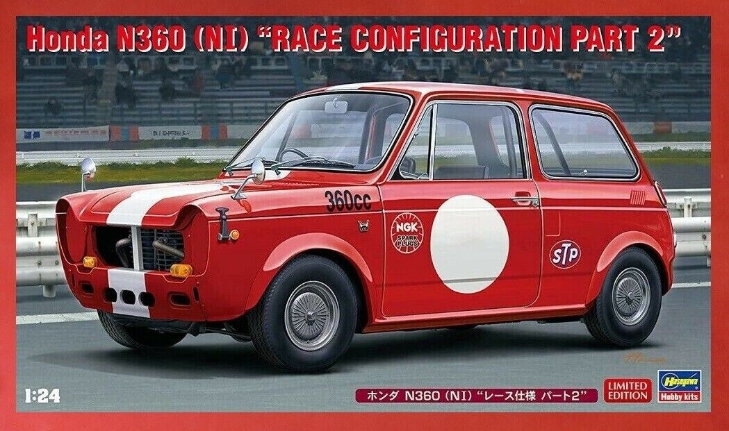 Hasegawa 20513 1/24 Honda N360 (NI) "Race Configuration Part 2" Model Kit