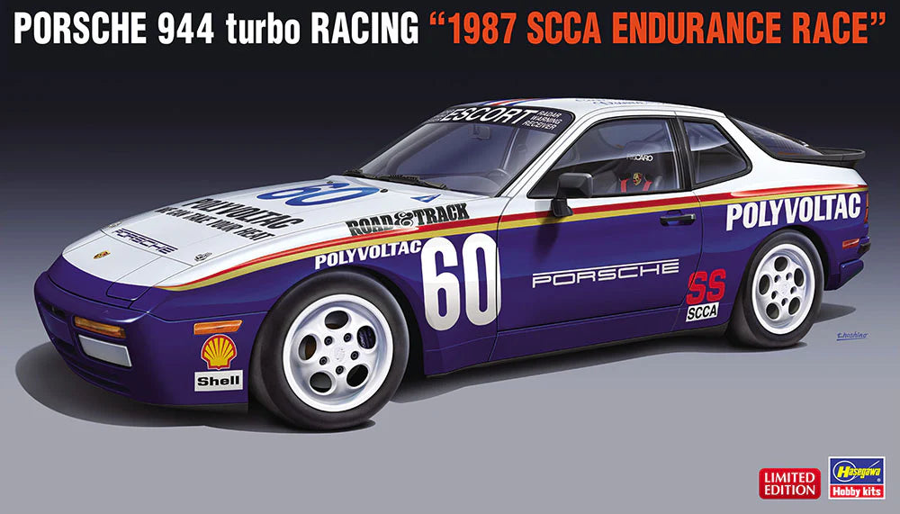 Hasegawa 20517 1/24 Porsche 944 Turbo Racing "1987 SCCA Endurance Race" Model Kit