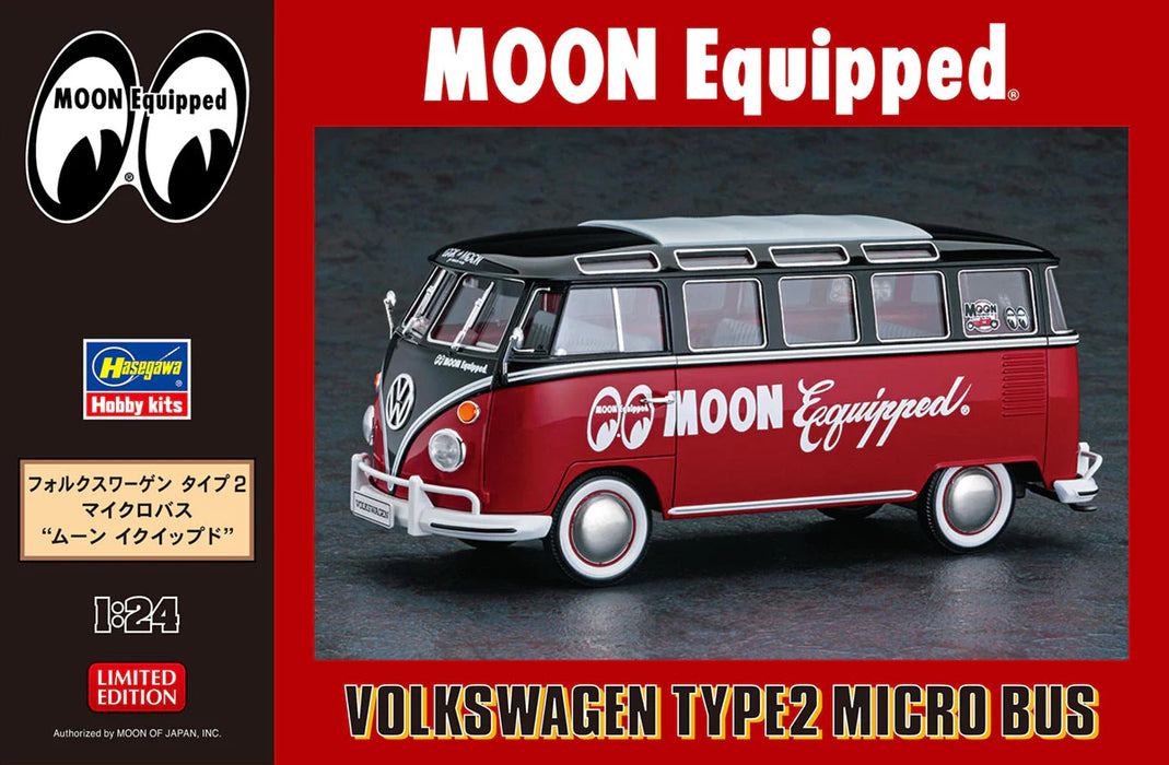 Hasegawa 20524 1/24 Volkswagen Type2 Micro Bus "Moon Equipped" Model Kit