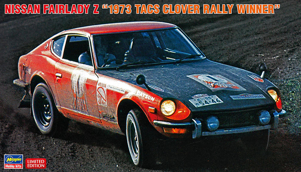 Hasegawa 20529 1/24 Nissan Fairlady Z "1973 TACS Clover Rally Winner" Model Kit