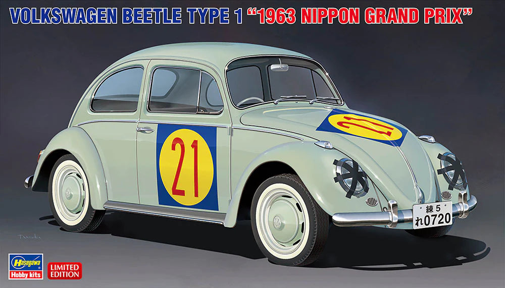 Hasegawa 20623 1/24 Volkswagen Beetle Type 1 `1963 Nippon Grand Prix` Model Kit