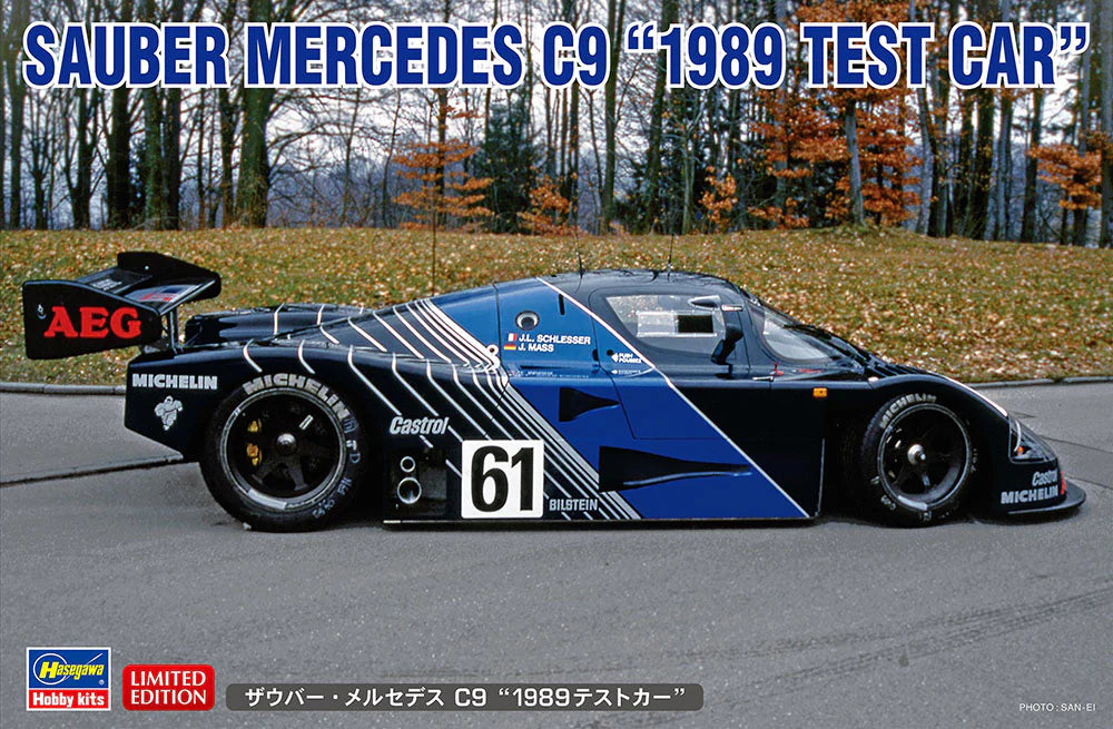 Hasegawa 20626 1/24 Sauber Mercedes C9 1989 Test Car Model Kit