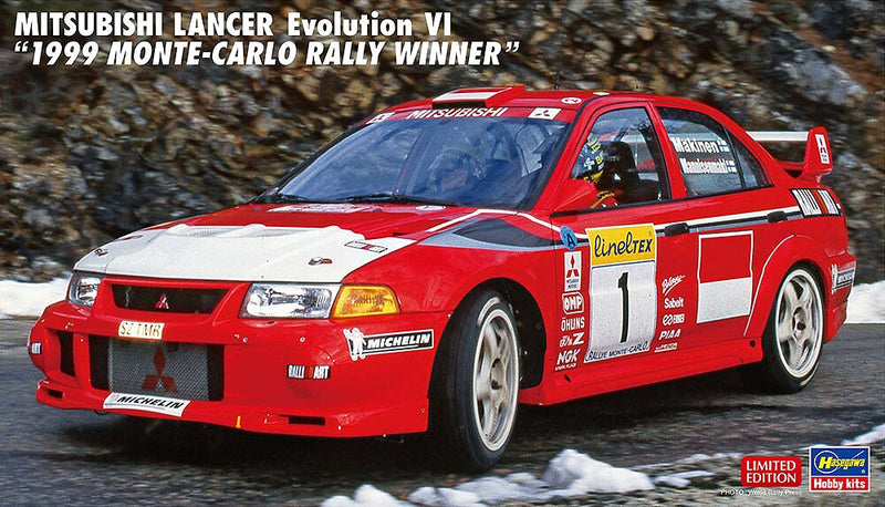 Hasegawa 20666 1/24 Mitsubishi Lancer Evolution VI 1999 Rally Model Kit