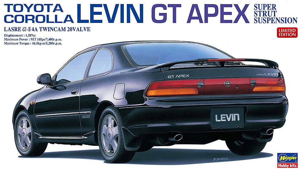 Hasegawa 20667 1/24 Toyota Corolla Levin GT Apex Super Strut Model Kit
