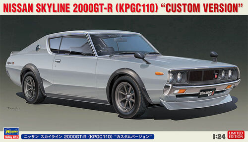 Hasegawa 20669 1/24 Nissan Skyline 2000GT-R (KPGC110) "Custom Version" Model Kit