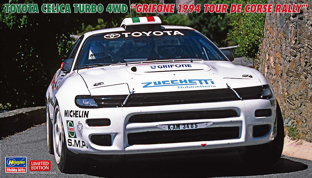 Hasegawa 20673 1/24 Toyota Celica Turbo 4WD "Grifone 1994 Tour de Corse Rally" Model Kit