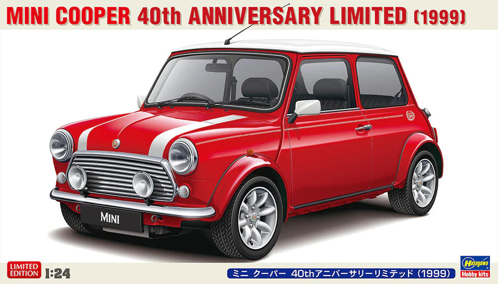 Hasegawa 20739 1/24 Mini Cooper 40th Anniversary Limited (1999) Model Kit