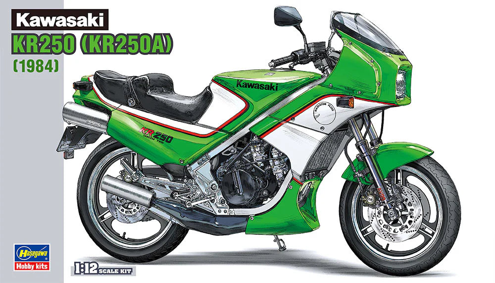 Hasegawa 21512 1/12 Kawasaki KR250 (KR250A) (1984) Motorcycle Model Kit