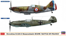 Hasegawa 2332 1/72 Dewoitine D.520 & Messerschmitt Bf 109E 2-Pack Model Kit