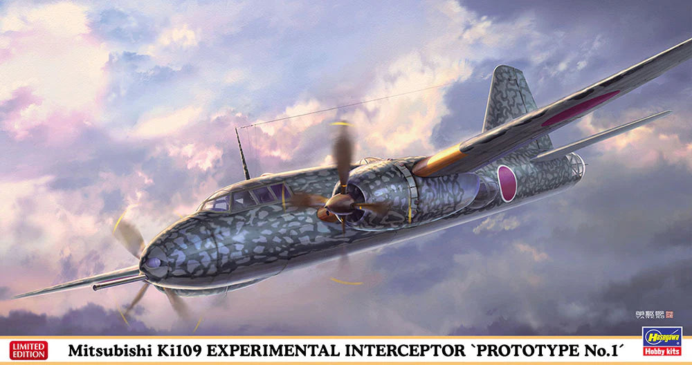 Hasegawa 2397 1/72 Mitsubishi Ki 109 Experimental Interceptor 'Prototype No. 1' Model Kit