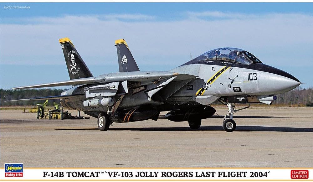 Hasegawa 2434 1/72 F-14B Tomcat `VF-103 Jolly Rogers Last Flight 2004´ Model Kit