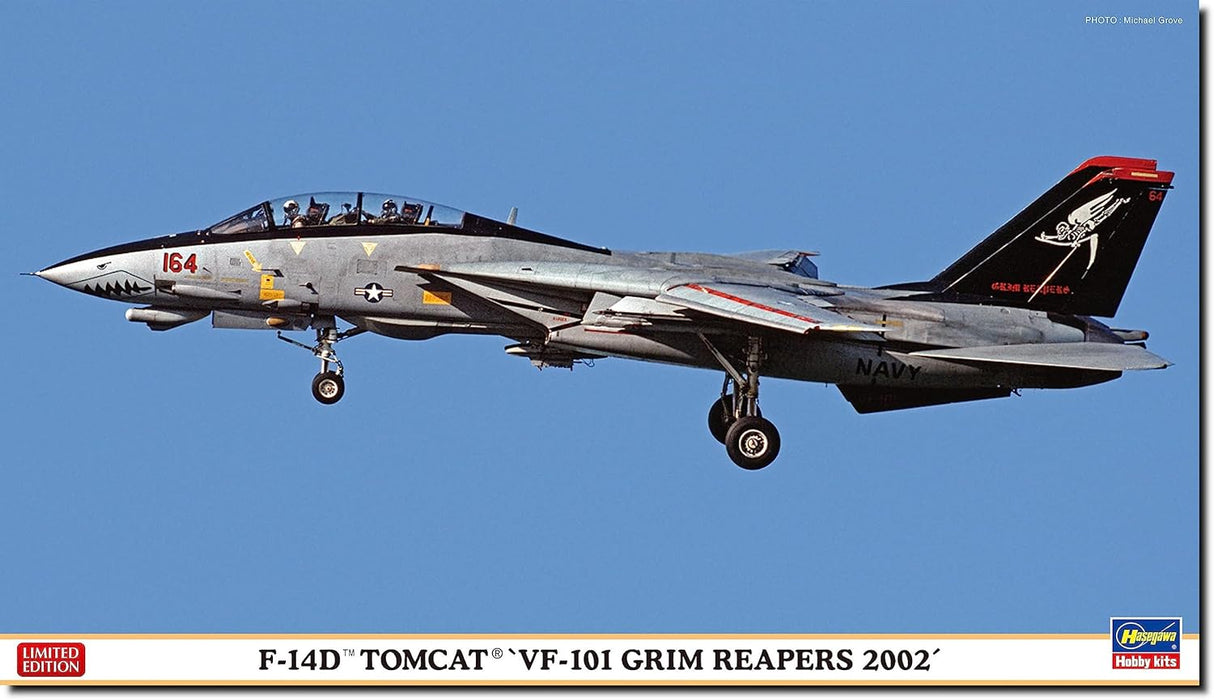 Hasegawa 2444 1/72 F-14D Tomcat `VF-101 Grim Reapers 2002´ Model Kit