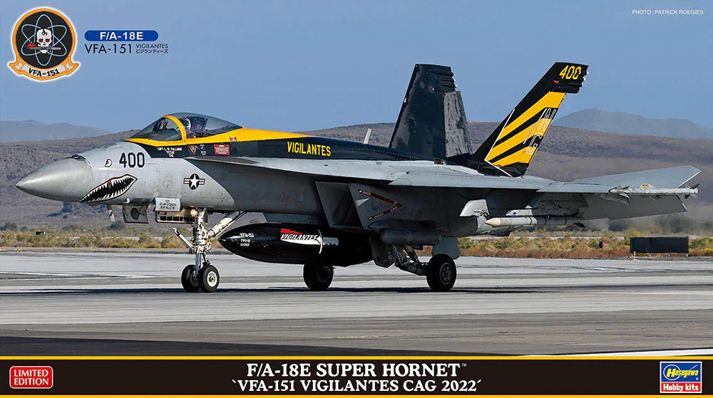 Hasegawa 2450 1/72 F/A-18E Super Hornet `VFA-151 Vigilantes CAG 2022´ Model Kit