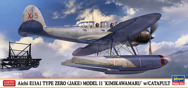 Hasegawa 2455 1/72 Aichi E13A1 Type Zero (Jake) Model 11 w/ Catapult Model Aircraft Kit