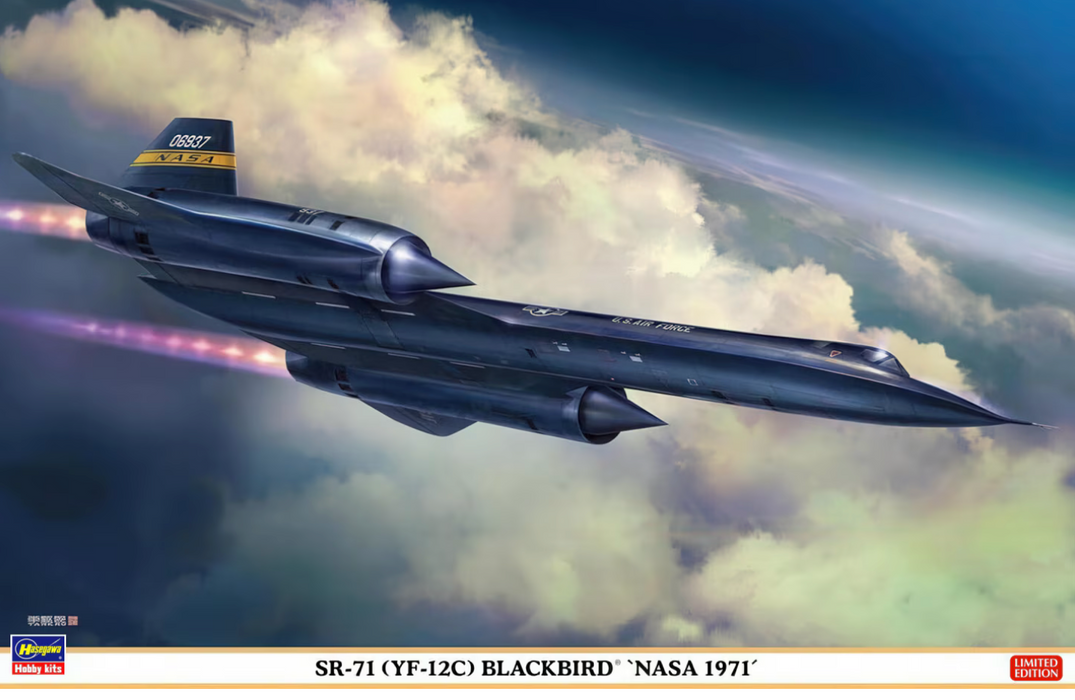 Hasegawa 2486 1/72 SR-71 (YF-12C) Blackbird `NASA 1971´ Model Aircraft Kit