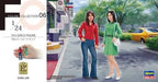 Hasegawa 29106 1/24 70's Girls Figures Casual Dress Model Kit