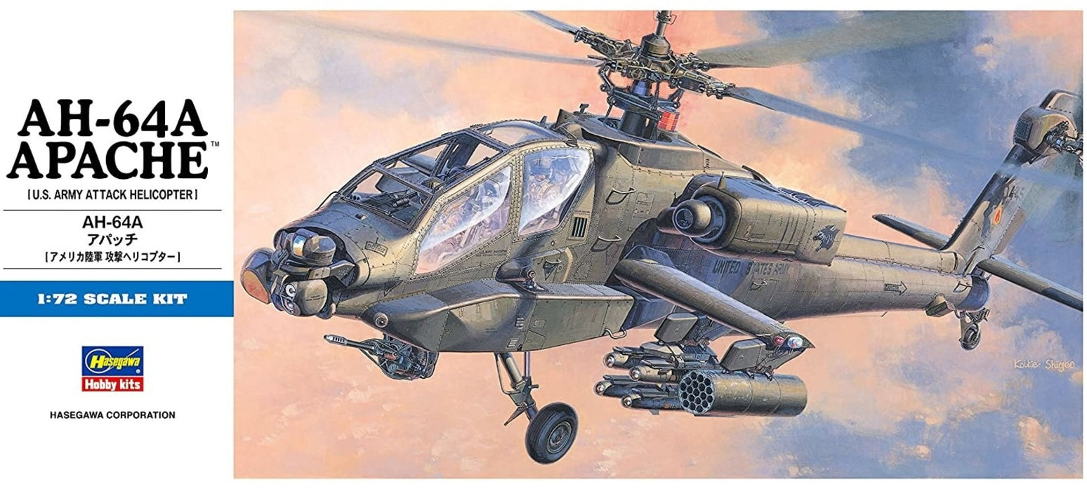 Hasegawa 436 1/72 AH-64A Apache (U.S. Army Attack Helicopter) Model Kit