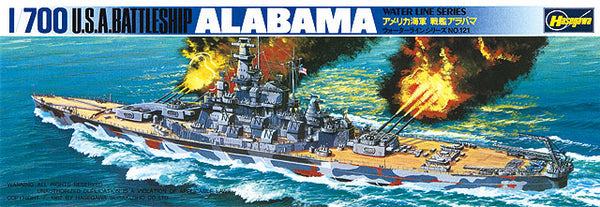 Hasegawa 49608 1/700 USS Alabama Battleship (Water Line) Model Kit