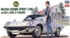 Hasegawa 52168 1/24 Mazda Cosmo Sport L10B with 60's Girl Figure Model Kit