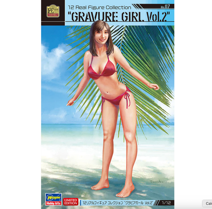Hasegawa 52287 1/12 12 Real Figure Collection #07: "Gravure Girl Vol. 2" Model Kit