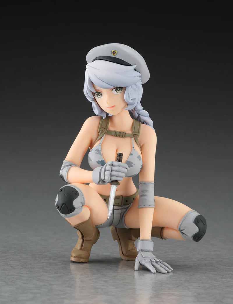 Hasegawa 52302 1/12 Egg Girls Collection #20: 'Sasha Ilyushina' (Army) Figure Model Kit