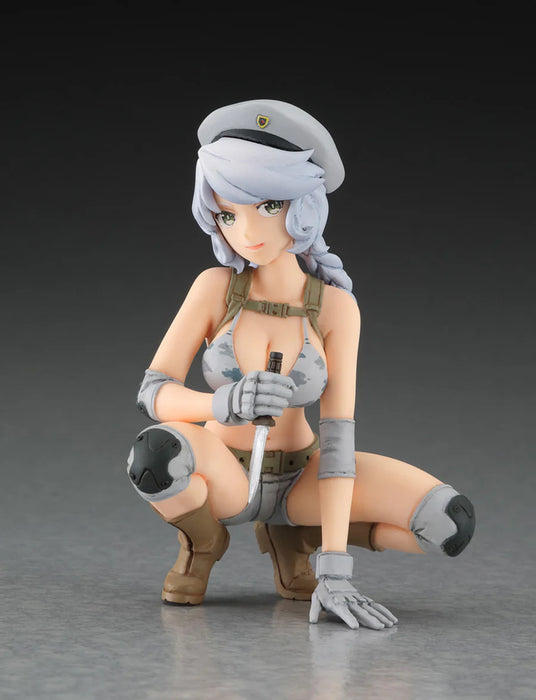 Hasegawa 52302 1/12 Egg Girls Collection #20: 'Sasha Ilyushina' (Army) Figure Model Kit