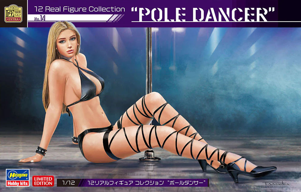 Hasegawa 52312 1/12 Real Figure Collection #14: "Pole Dancer" Model Kit