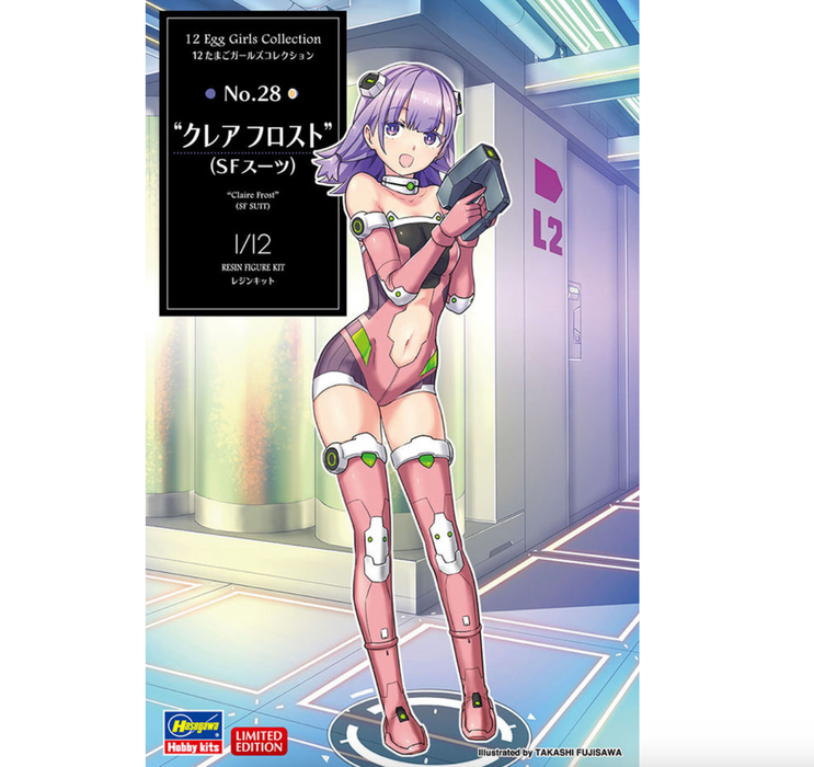 Hasegawa 52324 1/12 12 Egg Girls Collection #28: "Claire Frost" (SF Suit) Figure Model Kit