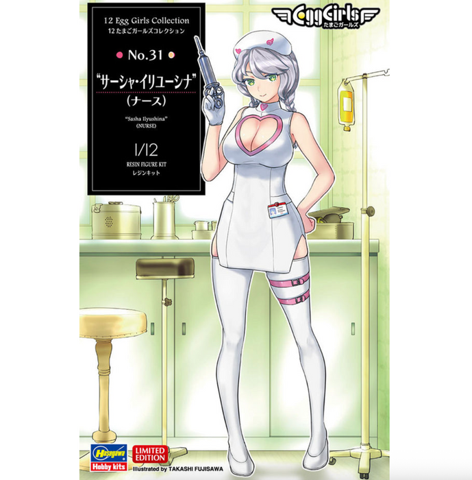 Hasegawa 52336 1/12 12 Egg Girls Collection #31: Sasha Ilyushina (Nurse) Figure Model Kit