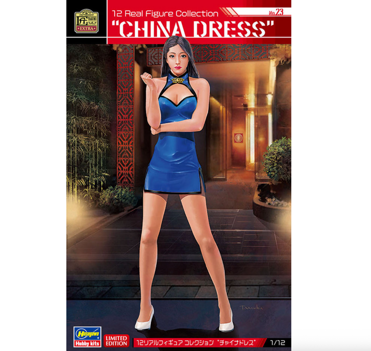 Hasegawa 52341 1/12 12 Real Figure Collection #23 "China Dress" Model Kit