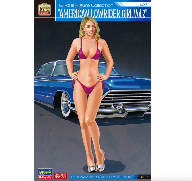 Hasegawa 52351 1/12 12 Real Figure Collection #27: "American Lowrider Girl Vol. 2" Model Kit