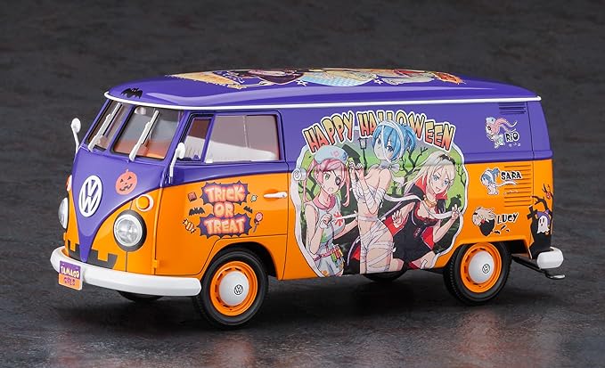 Hasegawa 52373 1/24 Volkswagen Type 2 Delivery Van "Egg Girls Happy Halloween" Model Kit