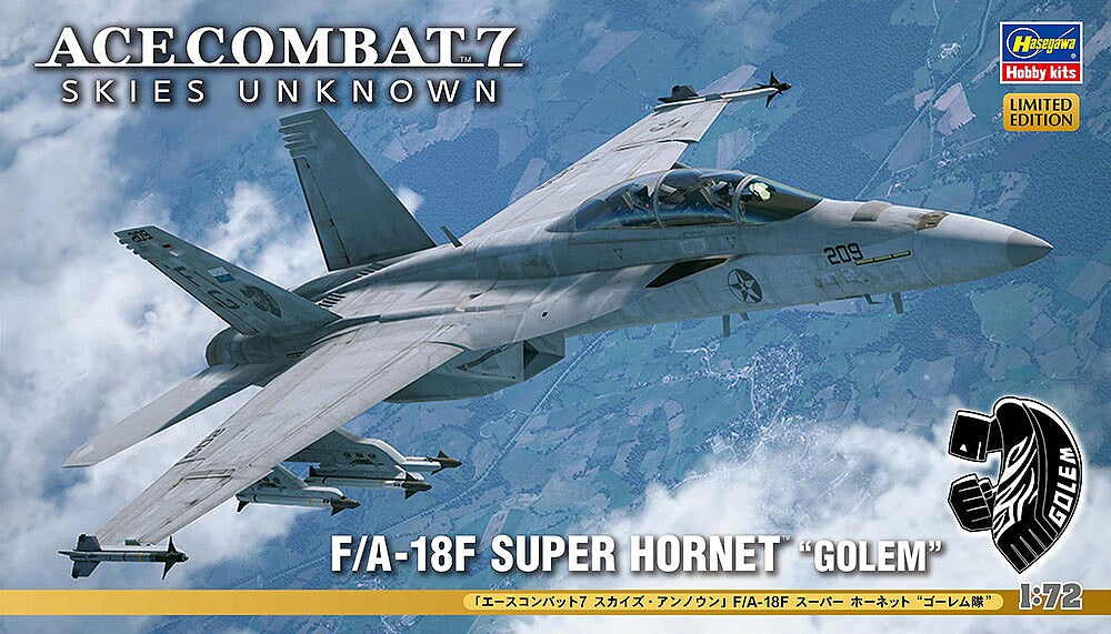 Hasegawa 52756 1/72 F/A-18F Super Hornet "Golem" Model Kit