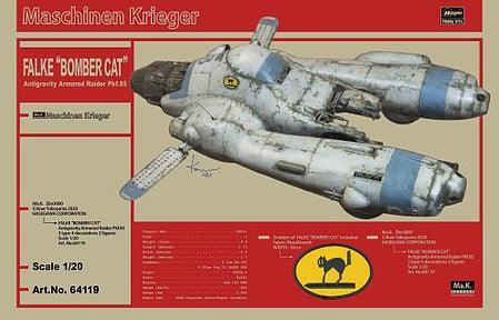 Hasegawa 64119 1/20 Maschinen Krieger: Falke "Bomber Cat" Antigravity Armored Raider Pkf.85 Model Kit