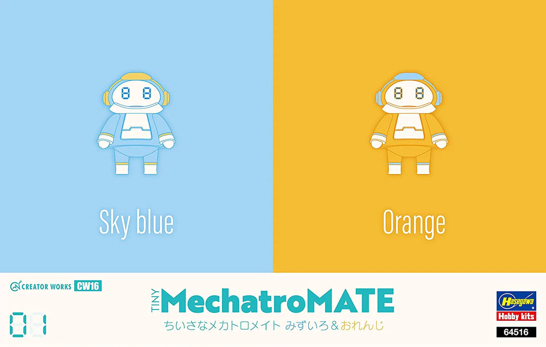Hasegawa 64516 Creator Works Tiny MechatroMate 01 Sky Blue & Orange