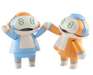 Hasegawa 64516 Creator Works Tiny MechatroMate 01 Sky Blue & Orange