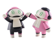 Hasegawa 64517 Creator Works Tiny MechatroMate 02 Sky Black & Peach