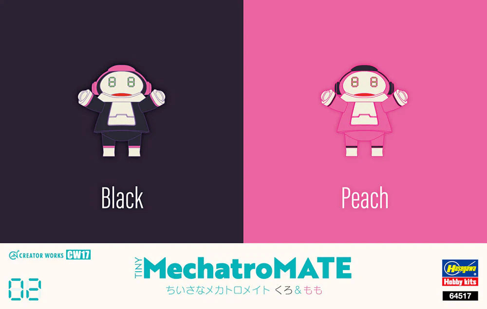 Hasegawa 64517 Creator Works Tiny MechatroMate 02 Sky Black & Peach
