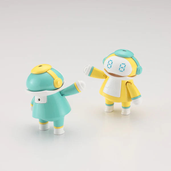 Hasegawa 64790 Tiny MechatroMate 04 Aqua Green & Lemon Patch Set