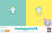 Hasegawa 64790 Tiny MechatroMate 04 Aqua Green & Lemon Patch Set
