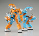 Hasegawa 64791 1/35 CHUBU 01 "Orange & Sky Blue" Lightweight Mechatrobot Model Kit