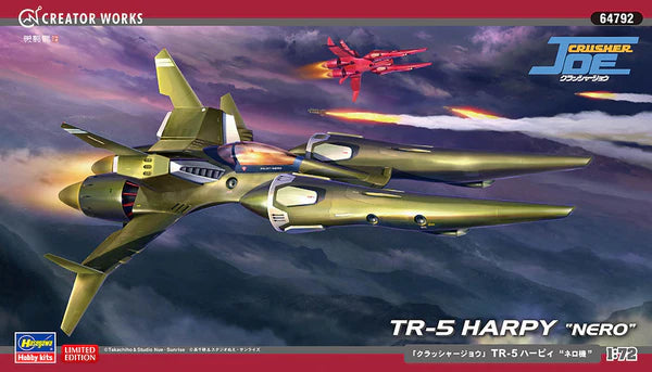 Hasegawa 64792 1/72 Crusher Joe TR-5 Harpy "Nero" Model Kit