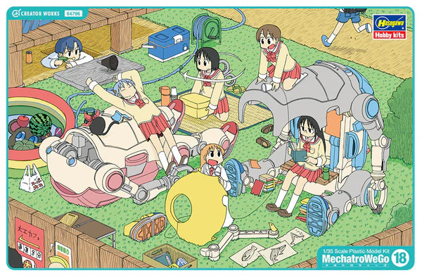 Hasegawa 64796 1/35 MechatroWeGo Warm & Cool [Shinonome Laboratory Ver.] Model Kit