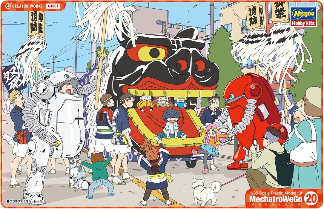Hasegawa 64801 1/35 MechatroWeGo Old Type "Red & Silver" Model Kit