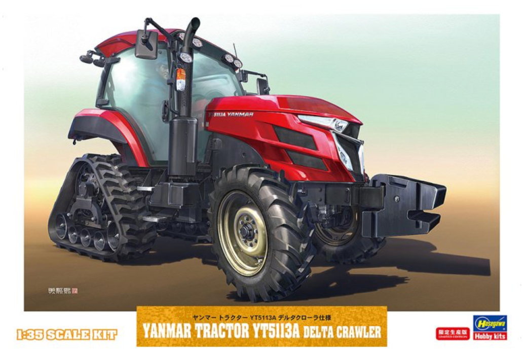 Hasegawa 66104 1/35 Yanmar Tractor YT5113A Delta Crawler Model Kit