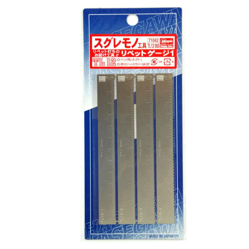 Hasegawa 71042 TL12 Rivet Gauge 1 (Straight Line)
