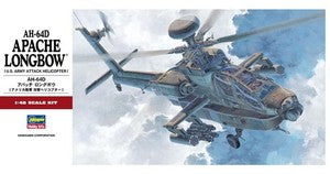 Hasegawa 7223 1/48 AH-64D Apache Longbow U.S. Army Attack Helicopter Model Kit